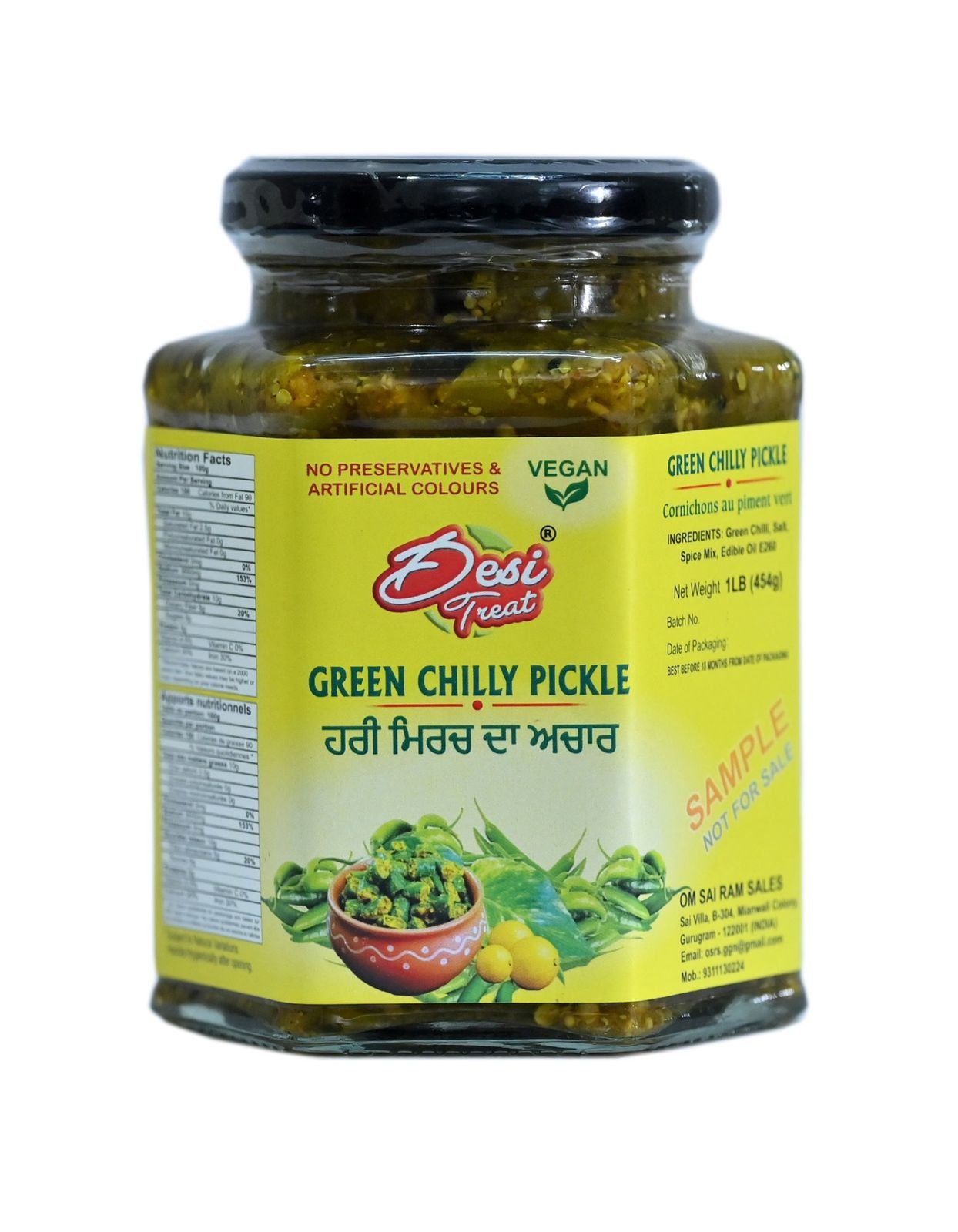 Green Chilly Pickle (Home Style) - Image 2