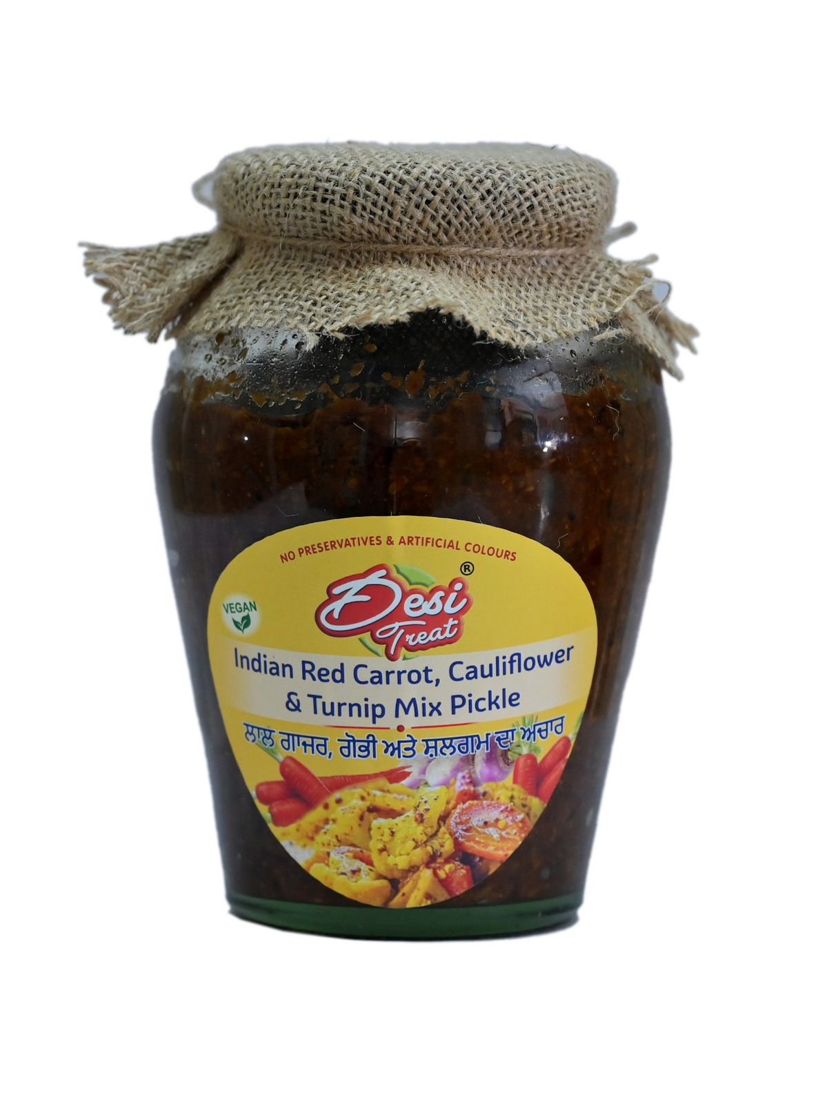 Indian Red Carrot, Cauliflower & Turnip Mix Pickle